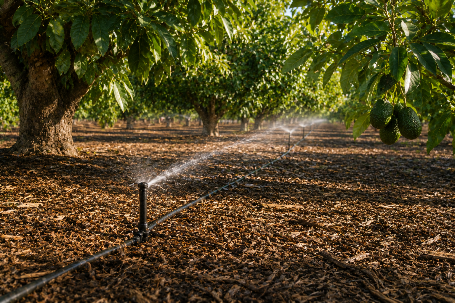 Low-Flow Sprinklers and No-Till Farming: Building Healthier Orchards Through Soil Stewardship